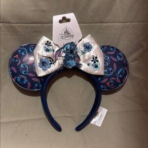 New Disney Stitch Ears Headband with Bow